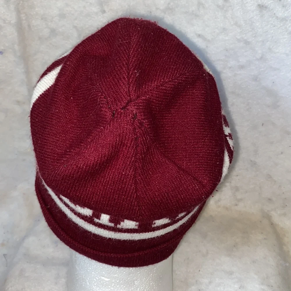 Diamond Supply Co Burgundy And White Beanie - Picture 4 of 9